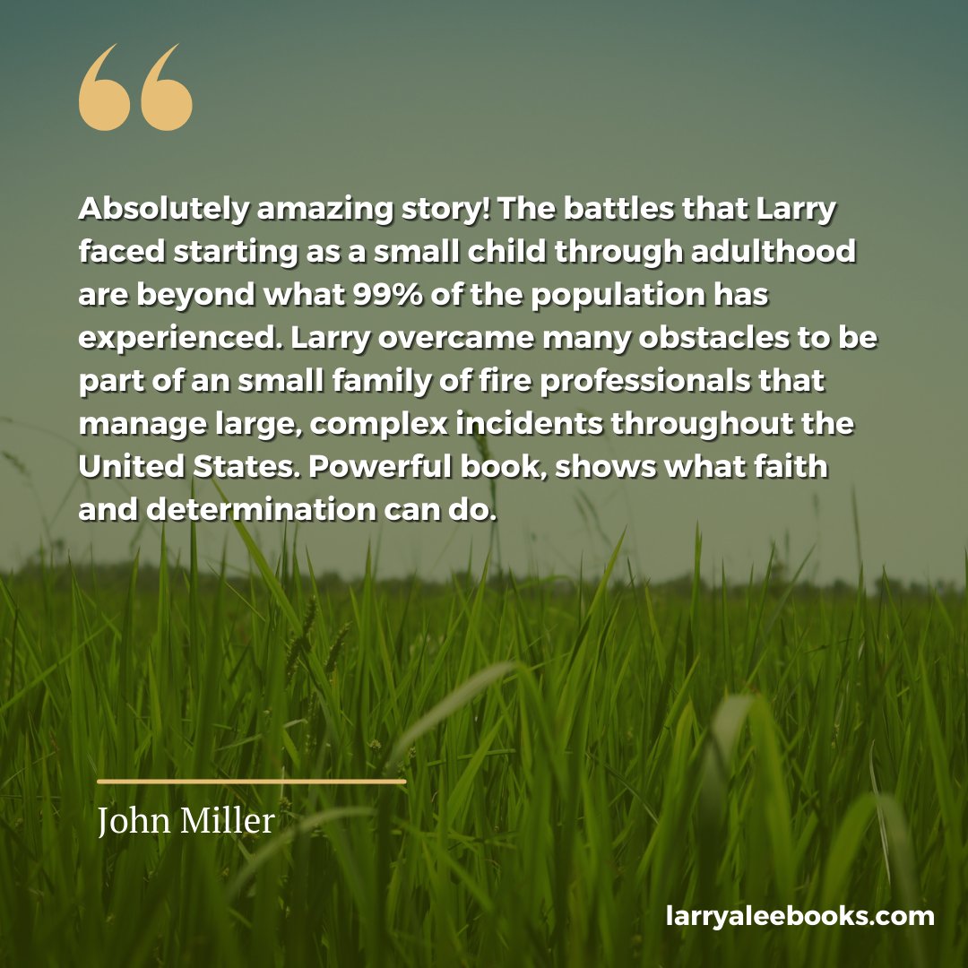 LarryALeeBooks's tweet photo. 🌟 Overcoming life’s toughest challenges. Larry A. Lee’s Out of the Field is a story of betrayal, survival, and finding love. Don’t miss this incredible memoir—available now on Amazon! 📚✨ ➡️ https://t.co/p15WkdQ7Ha #OutOfTheField #Resilience #Memoir https://t.co/ENKtlb3Ez5