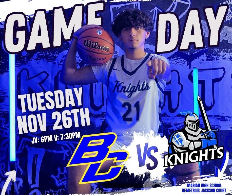 It’s GAMEDAY BABY!!!!

🆚: Blackhawk FW
⏰: Jv 6pm Varsity 7:30
📍: Marian HS
#GoKnights