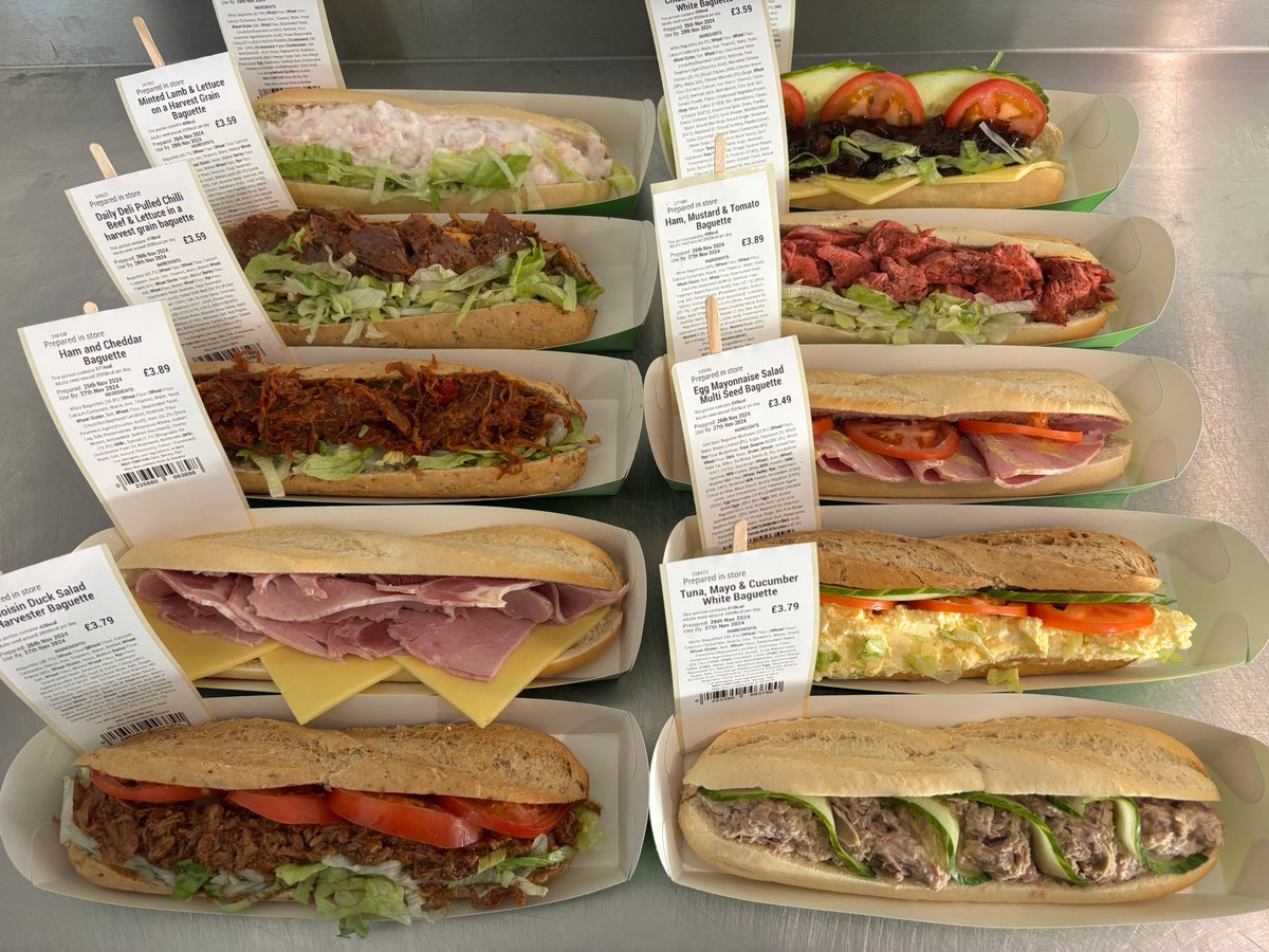 Dee-licious baguettes!! 
Freshly made in-store 😍😋
#McSpar #Spar #Llanrwst #ConwyValley #Snowdonia