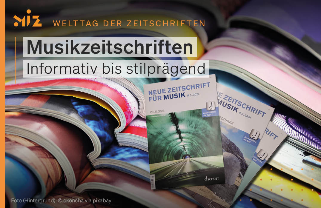 Seit mehreren 100 Jahren gibt es Musikperiodika in Deutschland wie die seit 1834 erscheinende „Neue Zeitschrift für Musik“. Auch heute werden noch viele überregionale Magazine publiziert – zur Übersicht mit ca. 150 Musikzeitschriften geht’s hier miz.org/de/musikleben/…