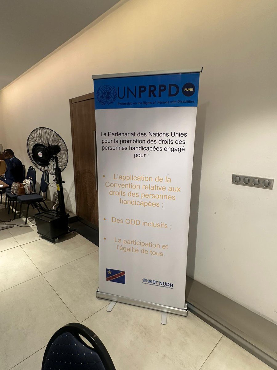 OCDDRDC's tweet photo. *Inclusion du handicap dans la mise en œuvre des ODD*

L’OCDD, à travers son Coordonnateur National, @kakanda_modeste, a participé à l’atelier national de mise en réseau des organisations des personnes handicapées avec les organismes publics du secteur des urgences, de la protection civile et des organisations humanitaires congolaises et non congolaises en vue de renforcer leur engagement pour la mise en œuvre des ODD dans le cadre du partenariat des Nations Unies pour la promotion des droits des personnes handicapées.