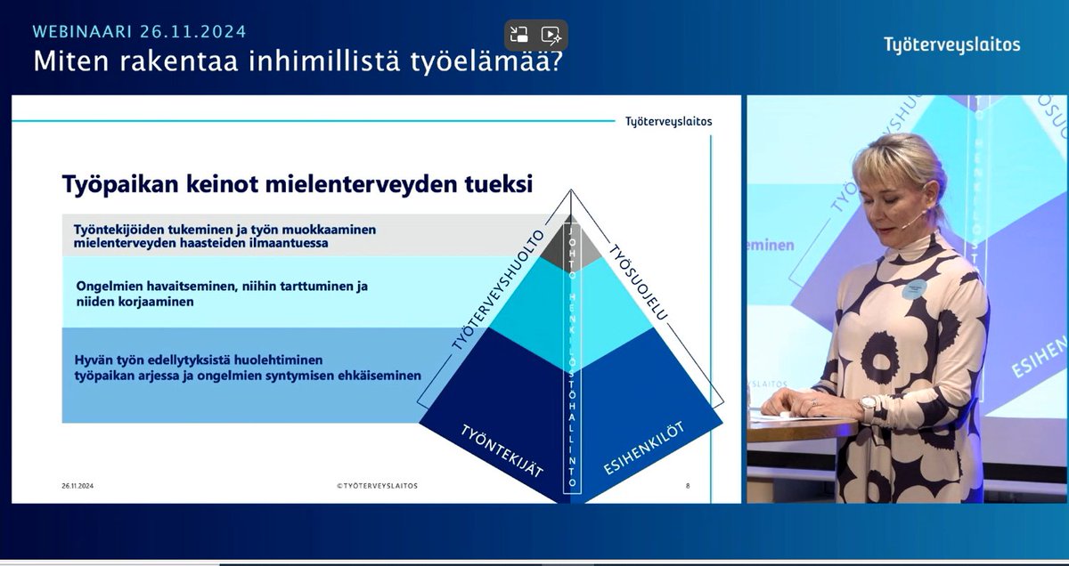 AnnukkaMeronen's tweet photo. Miten rakentaa inhimillistä työelämää? ♥️

Työpaikoilla on monia keinoja tukea mielenterveyttä, sanoo @PauliinaMH @tyoterveys.

Mielenterveyden työkalupakki tarjoaa kaikille työpaikoille maksuttomia työkaluja inhimillisen työkulttuurin rakentamiseen: https://t.co/DxChZdvG92 https://t.co/TXo0IYs3xN