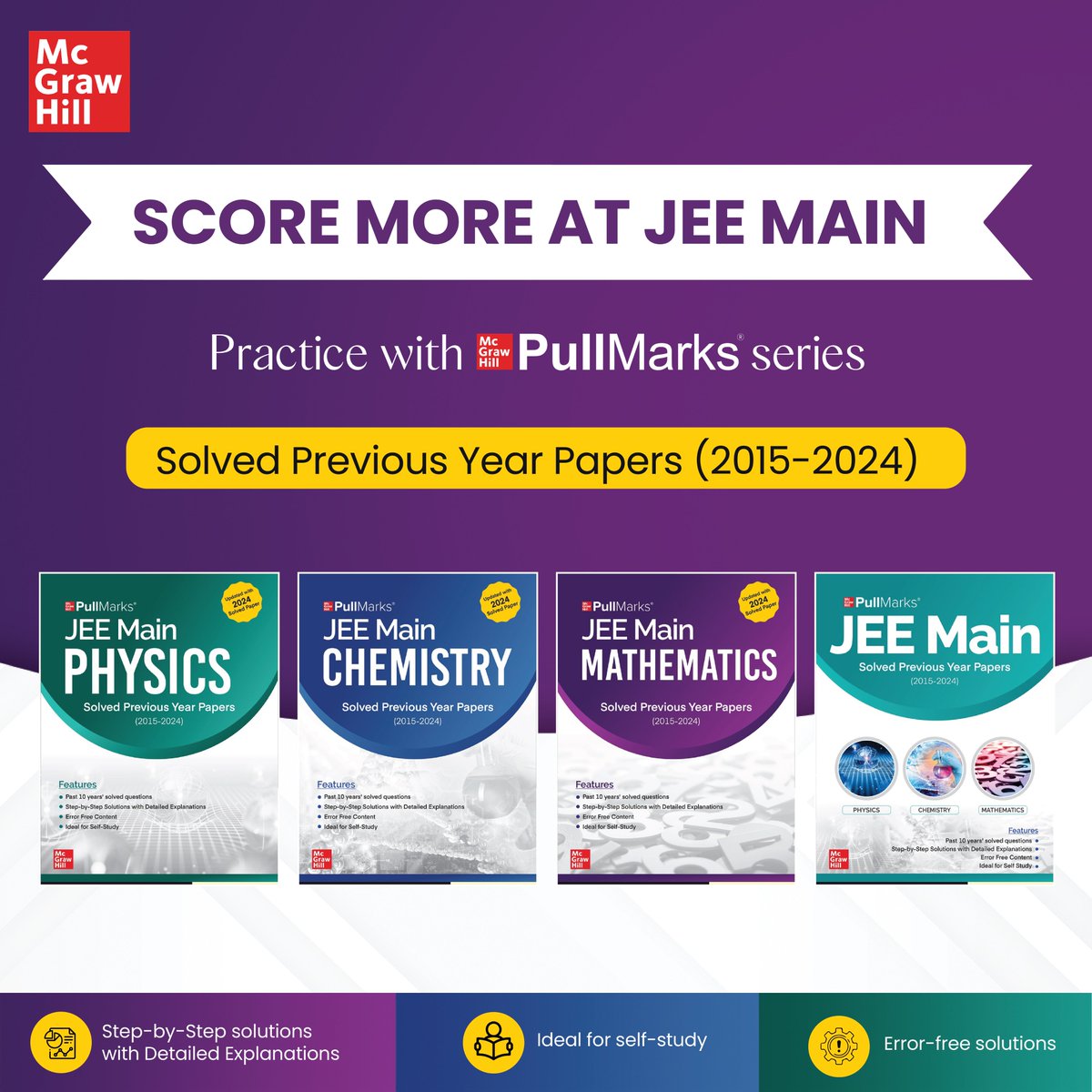 MHEducationIN's tweet photo. Crack JEE Main with PullMarks! 🚀📚 Get Physics, Chemistry, &amp; Maths solved papers (2015-2024) with detailed stepwise solutions. Master concepts, practice smart, and ace your exams! 🎯✨
https://t.co/XPu3NSF6x9
#jeeadvanced #UPSC #McGrawHill https://t.co/jtQAKaw0fQ