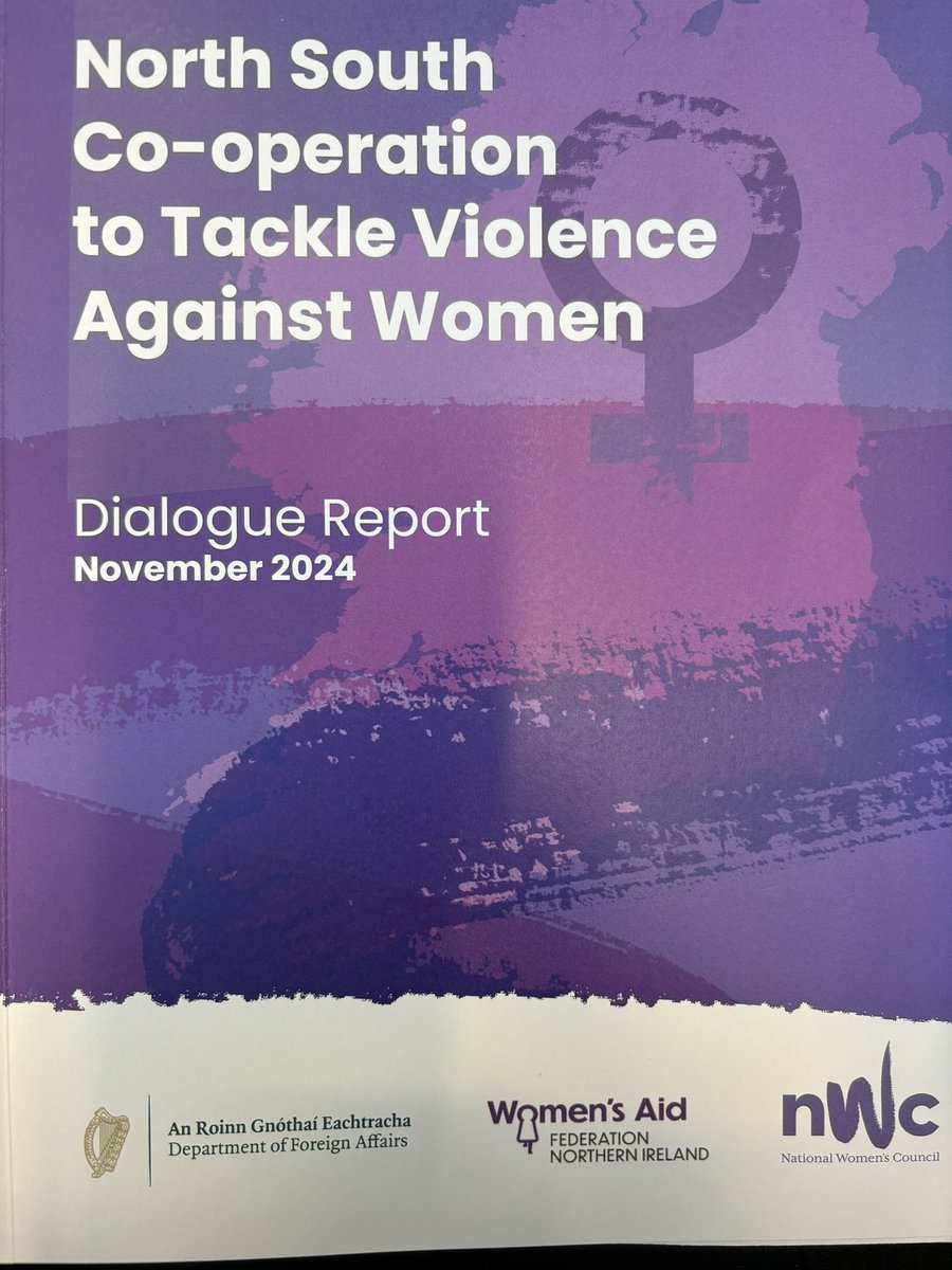 WomensAidNI's tweet photo. We are at the launch of the North South Co-operation to Tackle Violence Against Women Dialogue report showing importance of continuing north south work in this area to better support survivors of #VAWG https://t.co/gvbaSIkloa