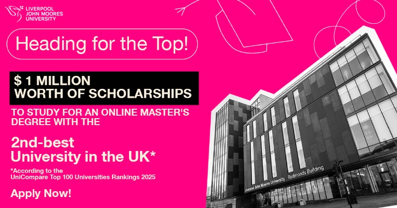 UNICAForg's tweet photo. Study online for a reputable British Master's degree with $1 million worth of scholarships from the 2nd-best UK university