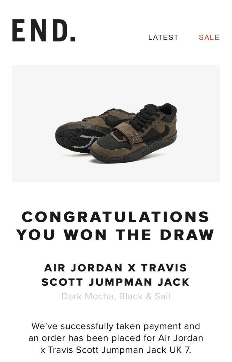 アトモス、スニーカーズも全落ちで諦めてた中、まさかのエンドさんで大逆転😱
ありがとうございます🥹🙏
抽選してたことすら忘れてた、、、、

初ジャンプマンジャック楽しみ🤩

#nike #スニーカー