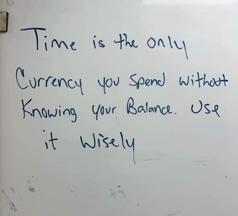 Time as currency. How do you spend it?
