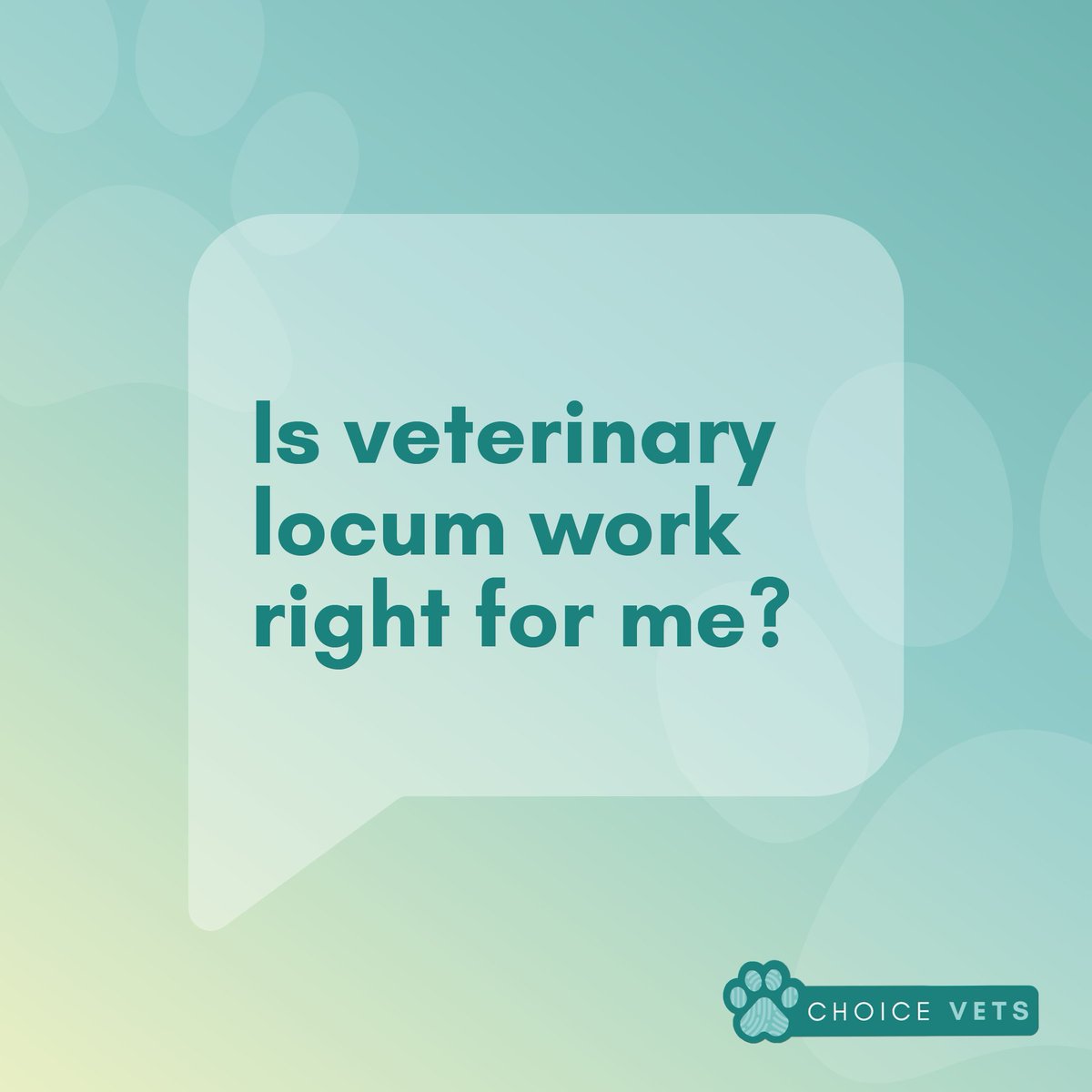 choicevets_'s tweet photo. Becoming a #locumvet is an alternative path that offers flexibility, diverse experiences, and a unique lifestyle!

Read our infographic to find out what a #locum vet is and how we can help you start this exciting career path.

#locumvets #vetjobs #vets #veterinary #recruitment https://t.co/hgBcuFwlZh