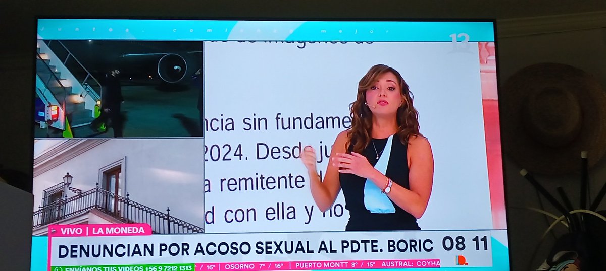 pachelloq's tweet photo. Que diferencias de exponer las noticias en los Matinales entre #tudia13 (alineado como oposición al pais) y #ContigoCHV siendo claros y precisos con la denuncia al presidente Boric. https://t.co/mkMrKfY1bd