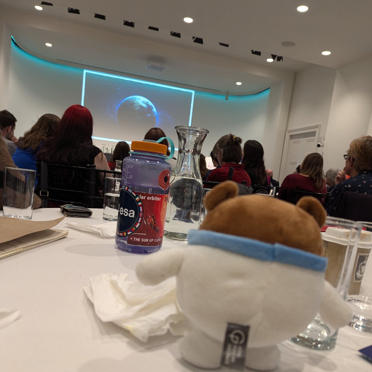 ROGAstronomers's tweet photo. After hearing so many inspiring talks and panel discussions, Ted has come back with a bear brain full of ideas to help shape the future of science 🌟
See you next year! 🐻
#TedOnTour https://t.co/X397NY7mkw