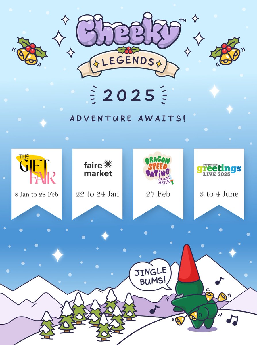 As the festive season gets into swing it's time to look ahead to the coming year for my Cheeky Legends character brand and it’s shaping up to be a cracker! #brands #licensing #gifts #greetingcards