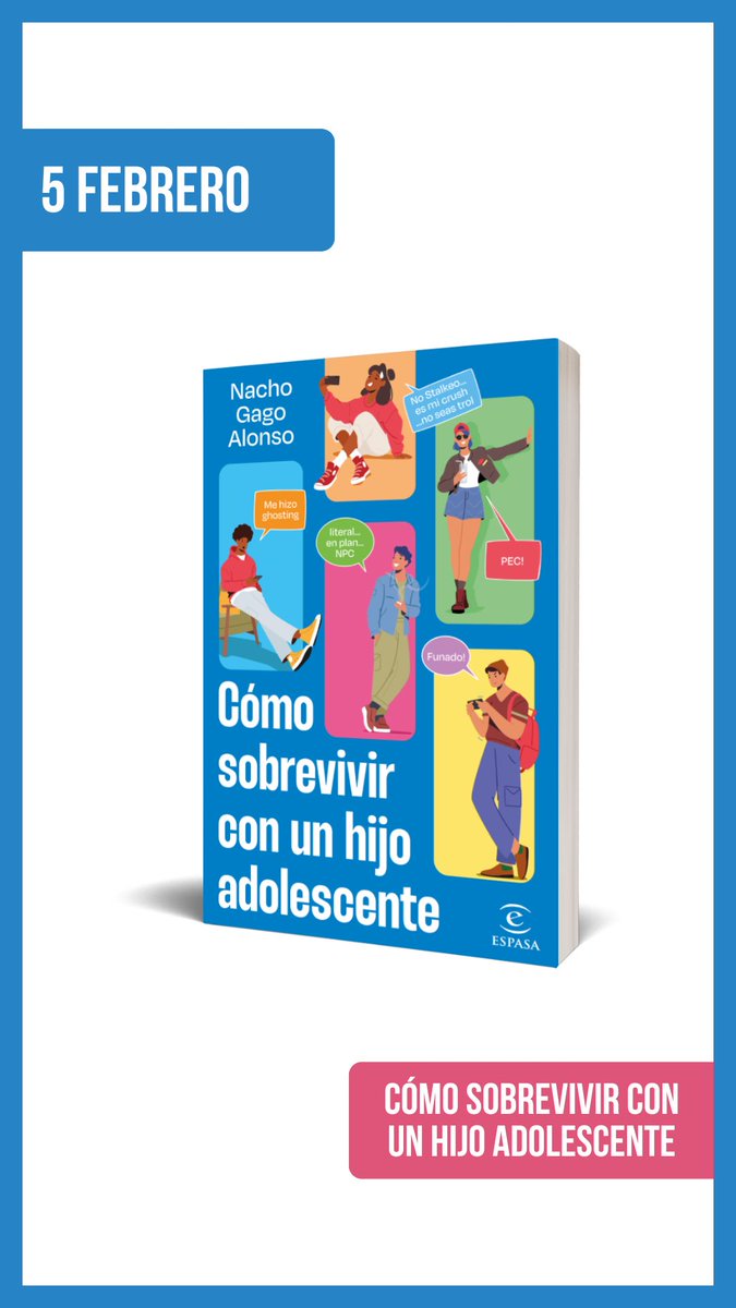 Tengo el placer de anunciaros que ya está a la venta mi libro: Como sobrevivir con un hijo adolescente.
Puedes adquirirlo en el siguiente enlace : planetadelibros.com/libro-como-sob…
Es un libro donde se  abordan los temas que más preocupan a padres y educadores de adolescentes,