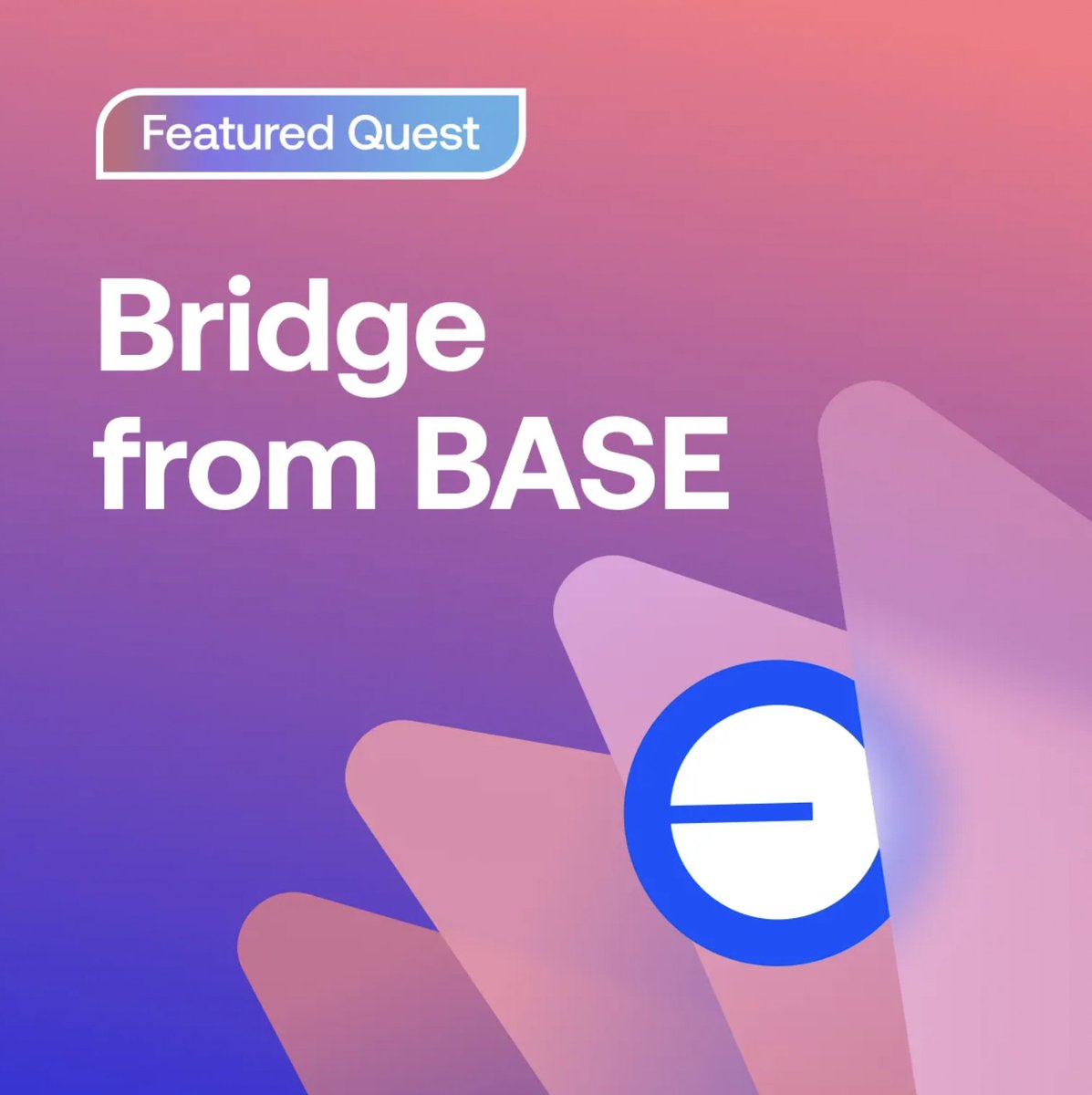 zerion's tweet photo. QUEST OF THE DAY: bridge from @base with zero fees 🔵

https://t.co/oF3ez0l4xh https://t.co/OoCZ1PWPnu