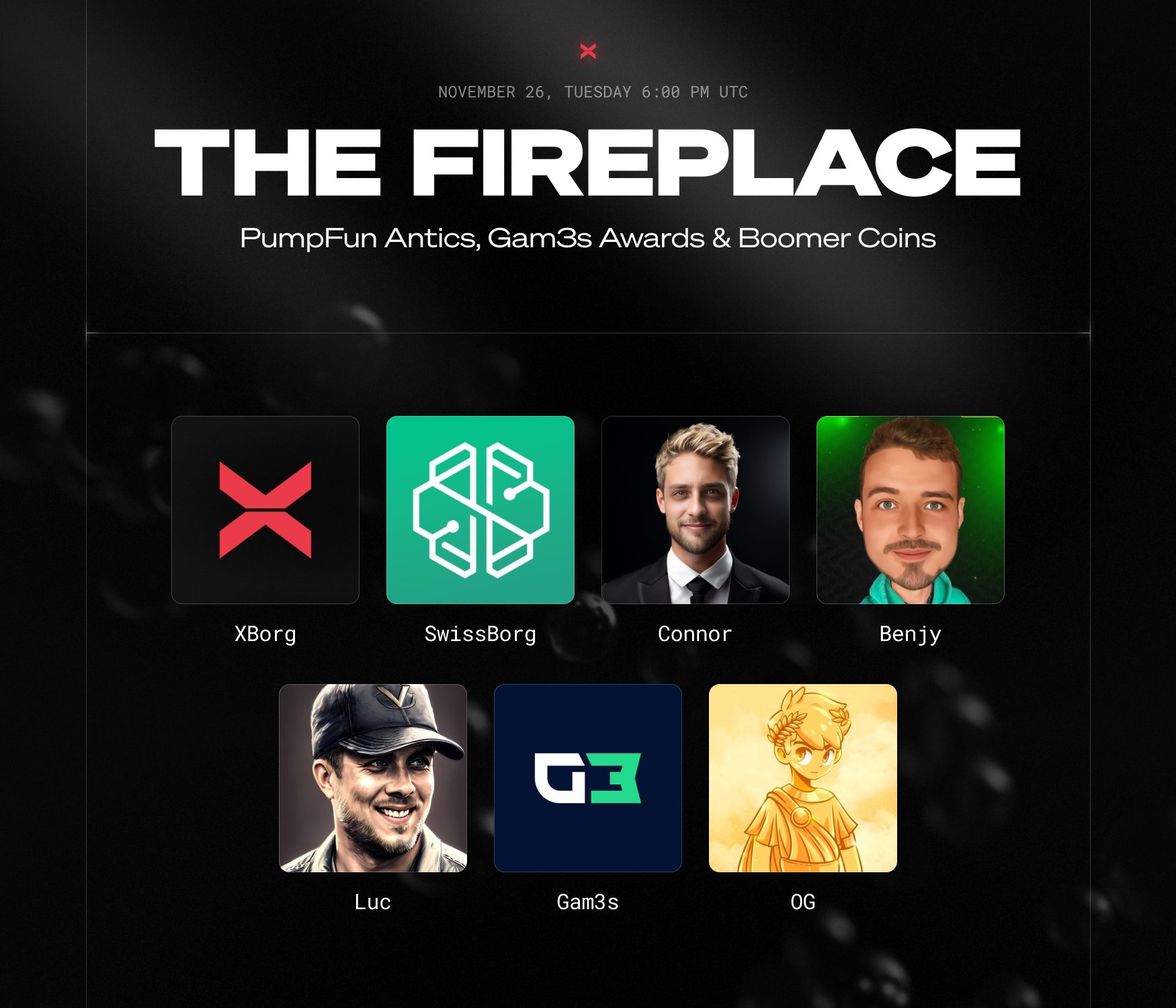 Tonight at The Fireplace: XBorg Live Chat