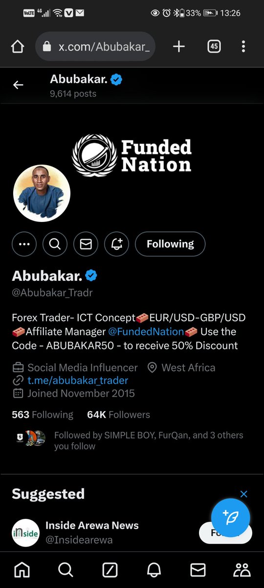 JonathanMaseko4's tweet photo. @sadeeqtrader @hawkishfunding @Ib_Forex01 @JABZ_FX @0Furqan1 @Abubakar_Tradr @NuhuAliyuGimba1 @Shazi__khan @CJohn33439 @Uchman_369 @M__Swings @AhmedBahroun9 I went to work on techinals. I then got tired... 

of that roller-coaster and went on to see what I'm doing wrong for 8 months, because my technicals were great but I still wasn't making a dime. Now I have fixed my insufficiencies in my skill and my trading overall... https://t.co/FNzJJeN2sQ