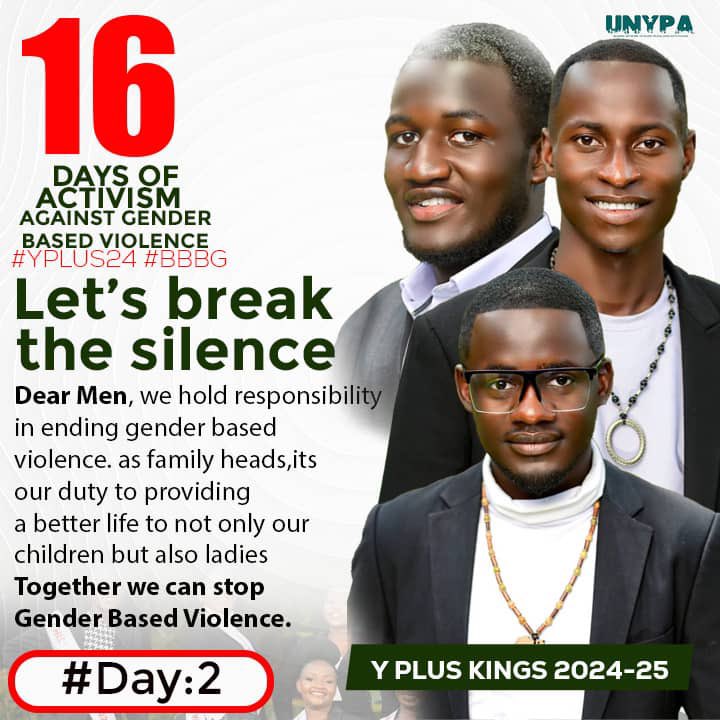 UNYPA1's tweet photo. Dear Men,
Let's stand as protectors, not perpetrators. Ending Gender-Based Violence starts with us—leading with love, respect, and accountability.
Together, we can create safer homes and brighter futures for women and children.
#BBBG #YPlusPageant24 #16DaysOfActivism https://t.co/QIPNEiSXdY