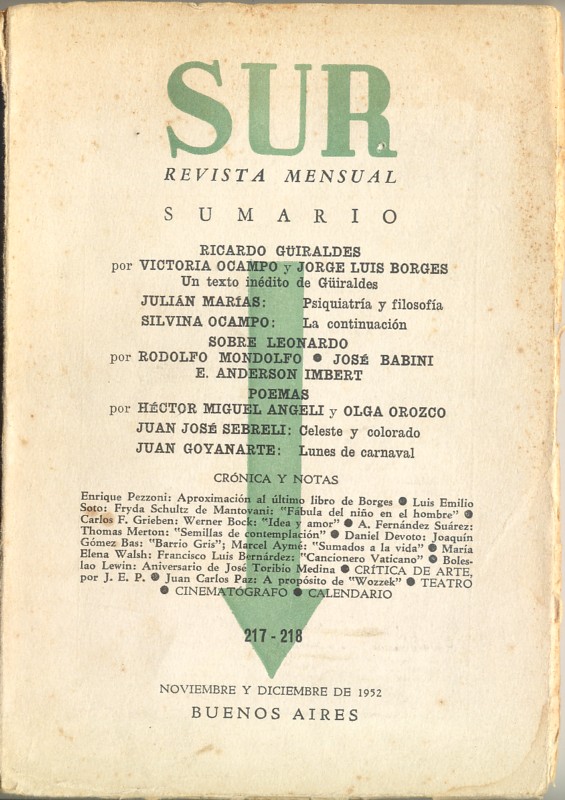 📜✨ SUR 1931–1992: Eine Zeitschrift, die Argentinien prägte. 

Von Literatur bis Politik – entdecke die Geschichte einer der einflussreichsten Publikationen des 20. Jahrhunderts. 🖋️🌎

Mehr dazu im LACARinfo-Blog: tinyurl.com/mmxhfv9p

#RechercheTipps
