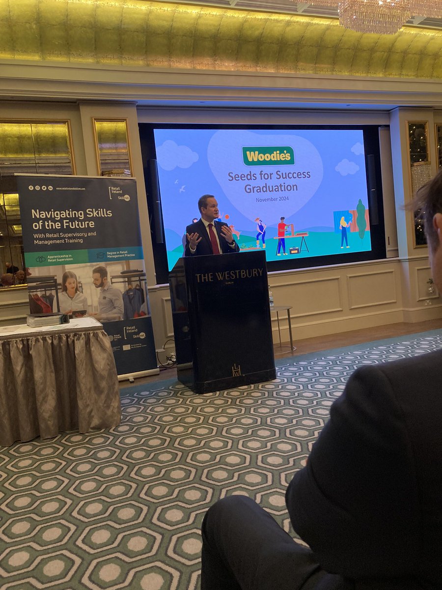Great to hear from <a href="/WoodiesIreland/">Woodie's</a>  CEO, Damien Dwyer on the impact of the Seeds for Success programme to date #ShapingtheFutureofRetail #Growth #Support #Community