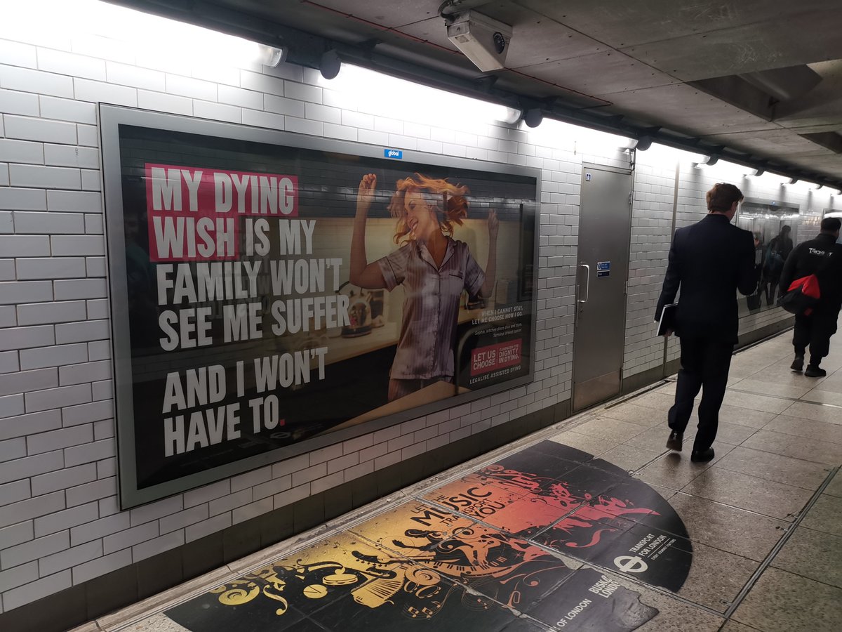 Ike Ijeh (@ikeijeh) on Twitter photo The bills that covered the assisted killing ads in Westminster stn have now been removed. Whether <a href="/TfL/">TfL</a> or <a href="/CityWestminster/">Westminster City Council</a> is to blame, thousands of children visit Westminster every day & for them & us to be confronted with the commercialised glamourisation of killing is obscene. The bills that covered the assisted killing ads in Westminster stn have now been removed. Whether <a href="/TfL/">TfL</a> or <a href="/CityWestminster/">Westminster City Council</a> is to blame, thousands of children visit Westminster every day & for them & us to be confronted with the commercialised glamourisation of killing is obscene.