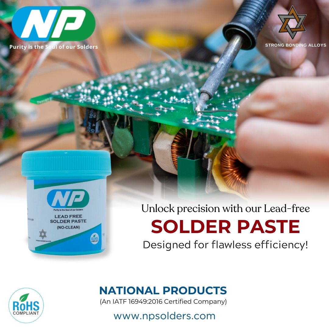 NationalPr80407's tweet image. Unlock precision and flawless efficiency with our Lead-Free Solder Paste! 🚀 Perfect for your PCB projects, delivering top-tier performance every time. 

Ready to elevate your soldering game? 🔥

#SolderingSolutions #LeadFree #Precision #TechInnovation