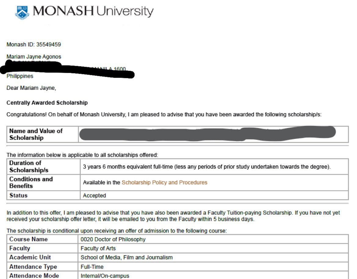 Finally got my visa and it’s becoming more real ✨

In a few months, I will be commencing my PhD at <a href="/MonashUni/">Monash University</a> in Melbourne 🇦🇺 Grateful to everyone who had been supporting me throughout this journey 🫶