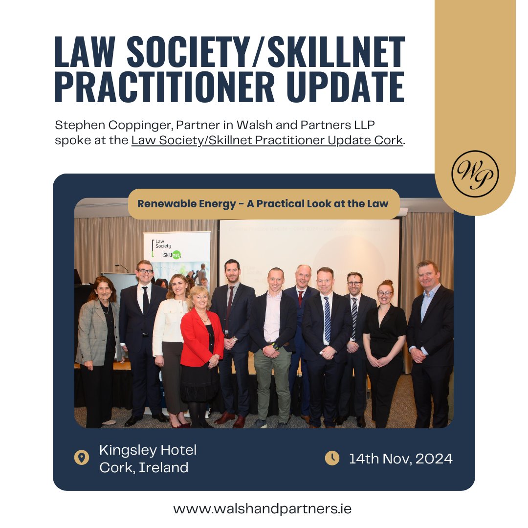 walsh_partners's tweet image. Sharing Insights on Renewable Energy Law 🌍
walshandpartners.ie
.
.
.
#LegalLeadership #RenewableEnergyLaw #WalshAndPartners #StephenCoppinger #IrishLaw #Skillnet #LawSociety #EnergyLawExpertise  #LegalProfessionals #SustainableFuture #InnovativeLaw #CorkSolicitors