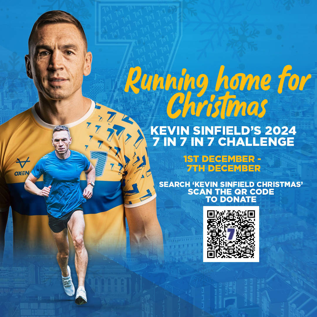 IMNDA's tweet photo. One week until #RugbyLegend Kevin Sinfield will be in #Belfast on Dec 3rd for his #7in7in7 #Runninghomeforchristmas challenge. Raising funds yet again for #MND charities including @IMNDA. 
Check out https://t.co/LJKaQh5fH1 https://t.co/NDLjru8trG