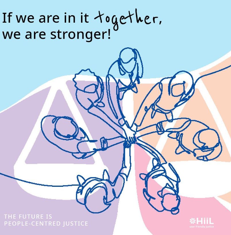 If we are in it together, we are stronger!
In order to keep the change going, we connect and strengthen the #PeopleCentredJustice network, celebrating the success of initiatives and delivering a fairer future to all. ~ HiiL
Learn more here: hiil.org