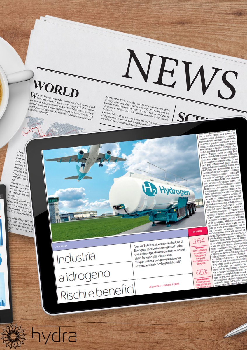 hydra_euproject's tweet photo. 🌍La Repubblica featured the HYDRA project and CNR’s role in exploring hydrogen’s potential for decarbonization

🔹 Key benefits &amp; risks
🔹 Climate modeling insights

#HorizonEurope #ClimateChange https://t.co/z7KXmUR2c2