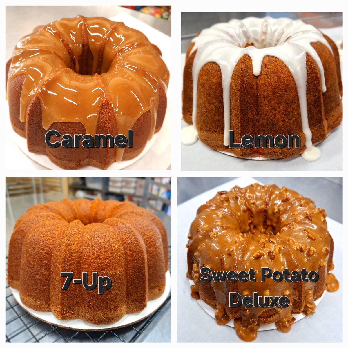 TwoSisters02's tweet photo. @WFAADaybreak You can't go wrong with Pound Cake. Caramel, Lemon, 7-Up, and Sweet Potato Deluxe are a few of our favorites. #Iamup https://t.co/7KhYJuUtjA