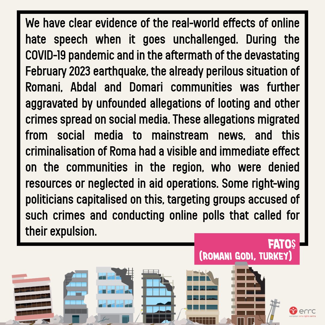 ERRCtweets's tweet photo. In a new ERRC report, #RomaRightsDefenders sound the alarm about the volume of #onlinehate content targeting #Roma and spell out what needs to be done to combat online antigypsyism.

Read more: https://t.co/8ZMUMlGv6K https://t.co/bj15ZcEXxI