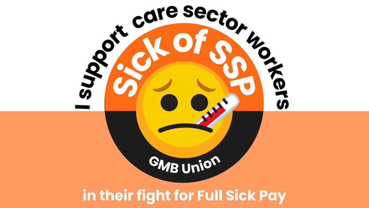 NGraysonGMB's tweet photo. Today Care Sector Workers are taking part in the 2nd year of @GMB_union #SickofSSP campaign. Hundreds of workers have already signed to support the campaign just this morning - Sick Pay in the care sector should be a standard - not an exception #SickPayNow @DHSCgovuk https://t.co/RbBmMudkao