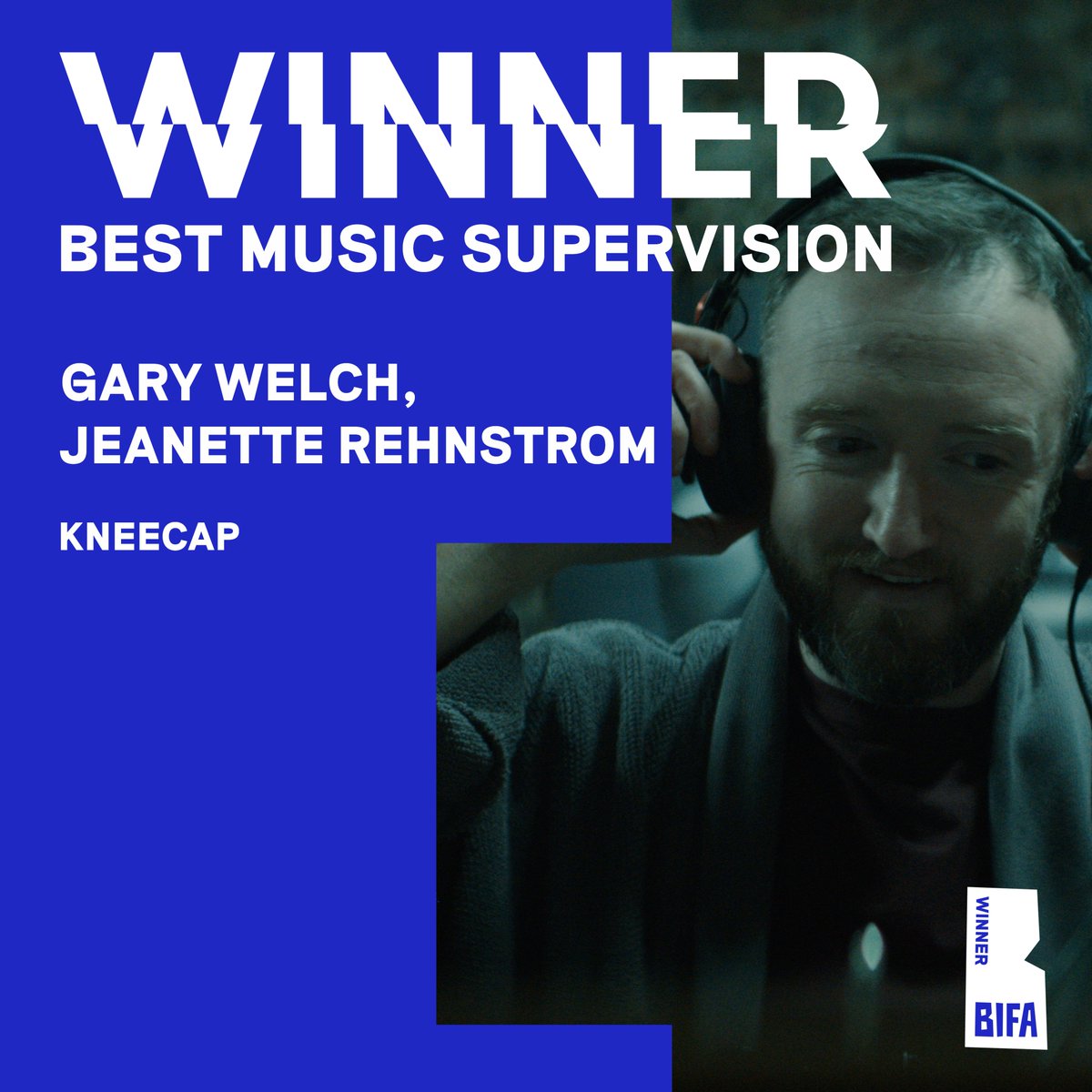 The #BIFA2024 winner of Best Music Supervision is... 

GARY WELCH, JEANETTE REHNSTROM Kneecap