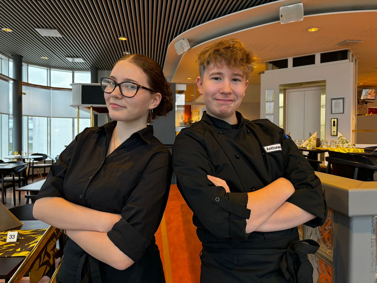 Ensimmäisen vuoden ravintola- ja cateringalan opiskelijamme Aava Rask, 16, ja Jose Anttonen, 16, on valittu Savonlinnan nuorisovaltuuston seuraavalle toimintakaudelle 1.10.2024–30.9.2026. Onnea ja myötätuulta luottamustehtävään, Aava ja Jose! #Samiedu #ammatillinenkoulutus
