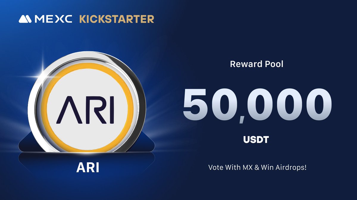 MEXC_DE's tweet image. #ARI10 , setzen Sie einen Token ein, um endlose Airdrop-Möglichkeiten freizuschalten und Ihr Portfolio zu diversifizieren, kommt zum #MEXCKickstarter 🚀

🗳Stimme mit $MX ab, um Airdrops zu teilen
📈 $ARI /USDT-Handel: 27.11.2024, 15:00 Uhr

Details: mexc.com/support/articl…