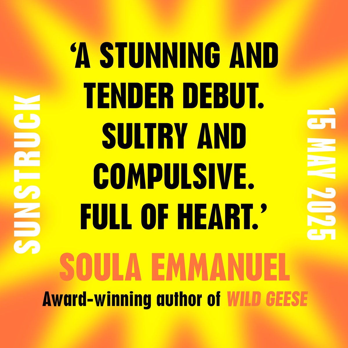 linda mohamed (@lindazmoh) on Twitter photo blurbs starting to come in for the blazing, addictive SUNSTRUCK by <a href="/willhunterr/">William Rayfet Hunter</a>, out next may. thank you so much <a href="/soulaemmanuel/">Soula Emmanuel</a> for the generous quote. couldn’t have said it better myself @merkybooks @kat_aitken 🌞 blurbs starting to come in for the blazing, addictive SUNSTRUCK by <a href="/willhunterr/">William Rayfet Hunter</a>, out next may. thank you so much <a href="/soulaemmanuel/">Soula Emmanuel</a> for the generous quote. couldn’t have said it better myself @merkybooks @kat_aitken 🌞