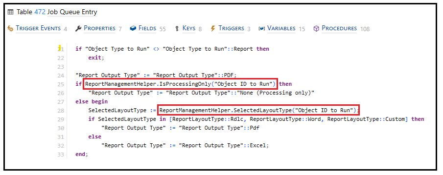 gdrenteria's tweet photo. #businesscentral #msdyn365bc #d365bc #v25 #2024Wave2
🔔 2024 Wave 2 (v25): New "Report Management Helper" (codeunit 9657)📣
✅ procedure IsProcessingOnly(ReportID: Integer): Boolean
✅ procedure SelectedLayoutType(ReportId: Integer): ReportLayoutType

👀 Code Example: https://t.co/3REG5zWeby