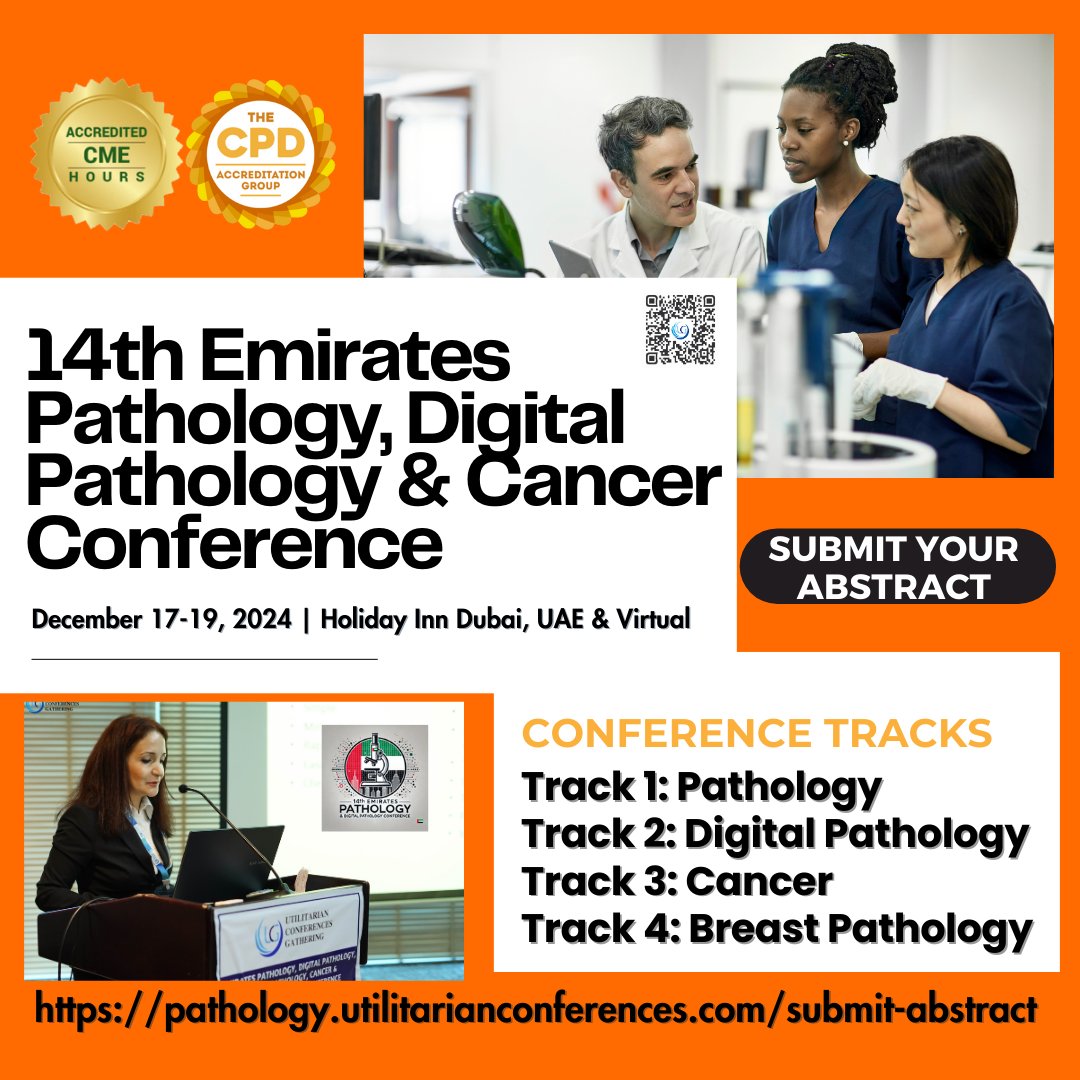 🌟 Submit Your Abstract for [14EPUCG2024 Conference]🌟
Dubai, UAE from December 17–19, 2024!

Submit here: pathology.utilitarianconferences.com/submit-abstract

💡 Don’t miss the chance to:
Gain recognition for your research.
Network with professionals from around the world.

#MedicalResearch #Pathology