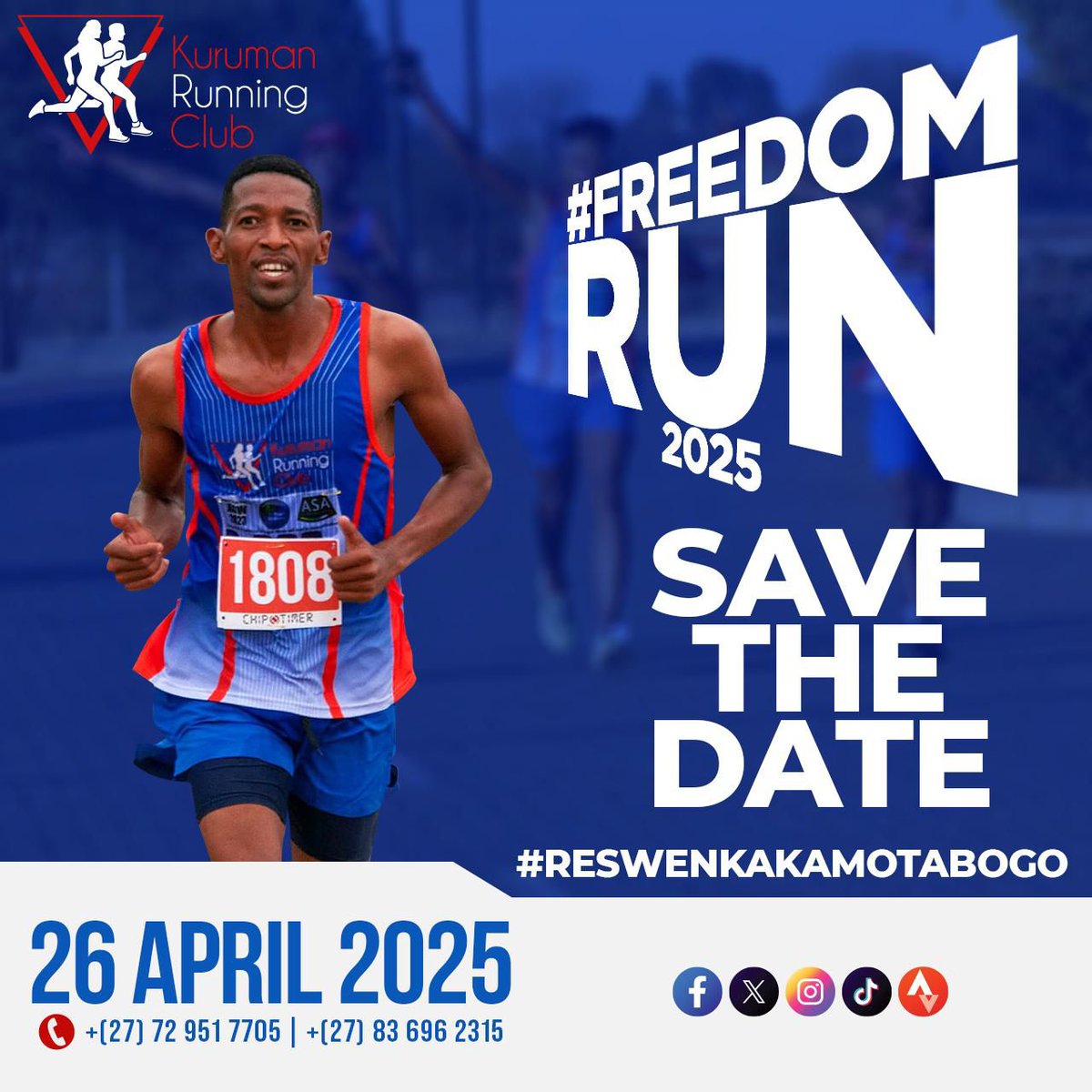 Save the date for the Kuruman #FreedomRun 2025
