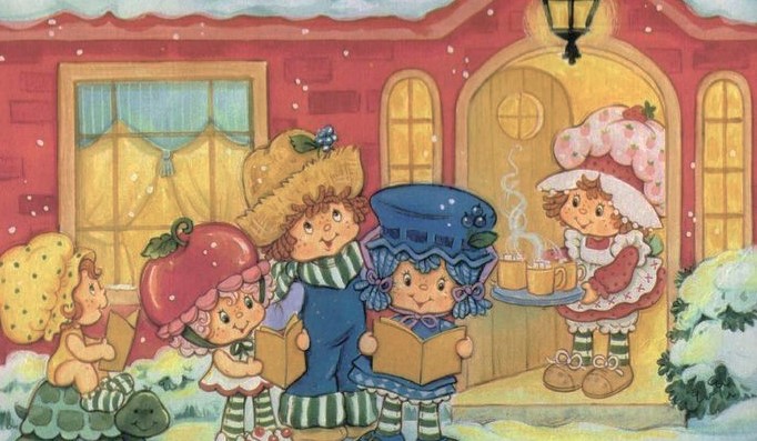 dreamyyarchive's tweet image. christmas in 80's strawberry shortcake 🍓🎄☃️