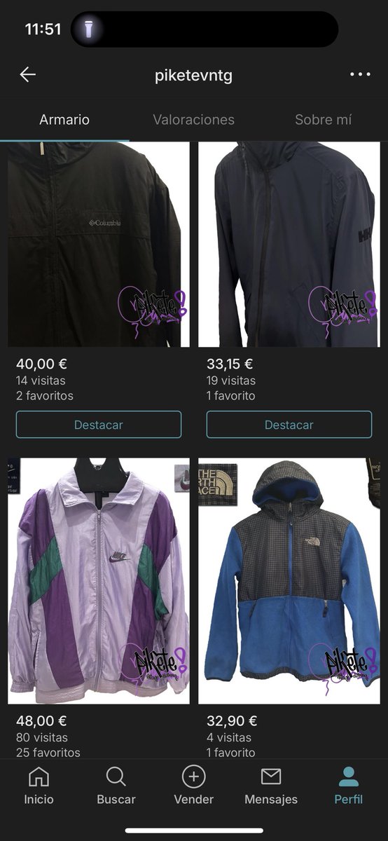 Ropa vintage de primeras marcas y excelente calidad aquí. 5% de descuento para suscriptores y envíos en menos de 24 horas. Sentíos libres de hacer ofertas.
Se suben artículos nuevos frecuentemente.

vinted.es/member/2401940…