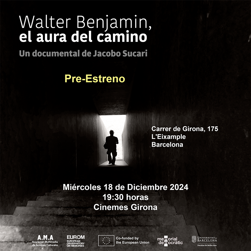 espaiscritics's tweet photo. Prestrena "Walter Benjamin, el aura del camino" Un documental de Jacobo Sucari https://t.co/GpIUU9ypPZ