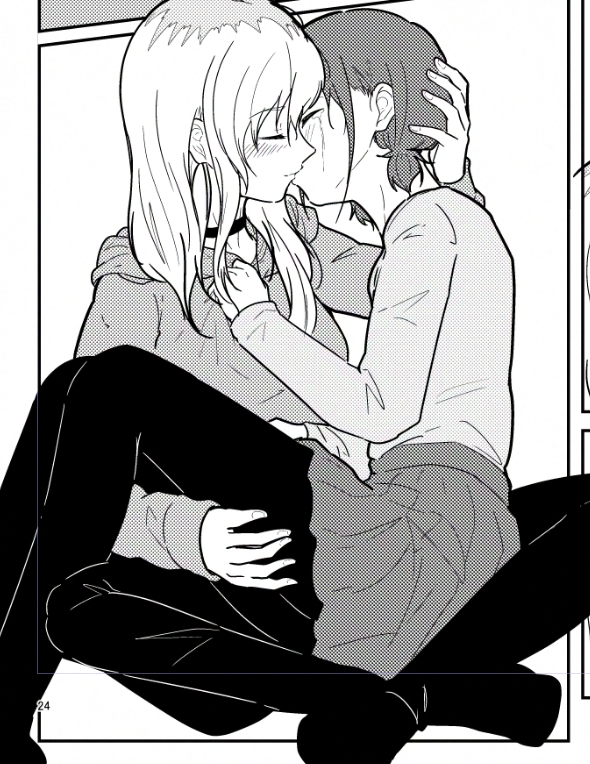 ももになすばYuriKiss…💙❤️💚 