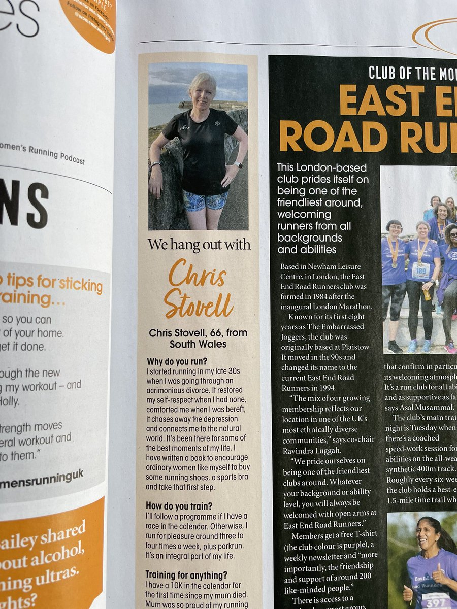 chrisstovell's tweet photo. I’m hanging out with @Womensrunninguk in the December issue. Thanks @lizhollis #WRCommunity #RunningKind https://t.co/JuPYa8Rqxq