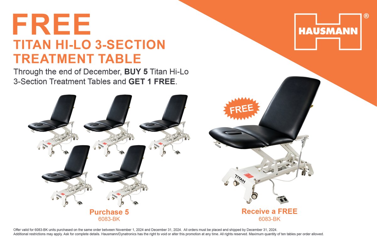 🎉 BUY 5, GET 1 FREE! 🎉
From November 1 - December 31, 2024, grab this incredible offer on Titan tables! Buy 5 tables and get 1 FREE

Don't wait! Enhance your space with top-tier tables that provide unmatched durability and support.

#Buy5Get1Free #Hausmann #Titan