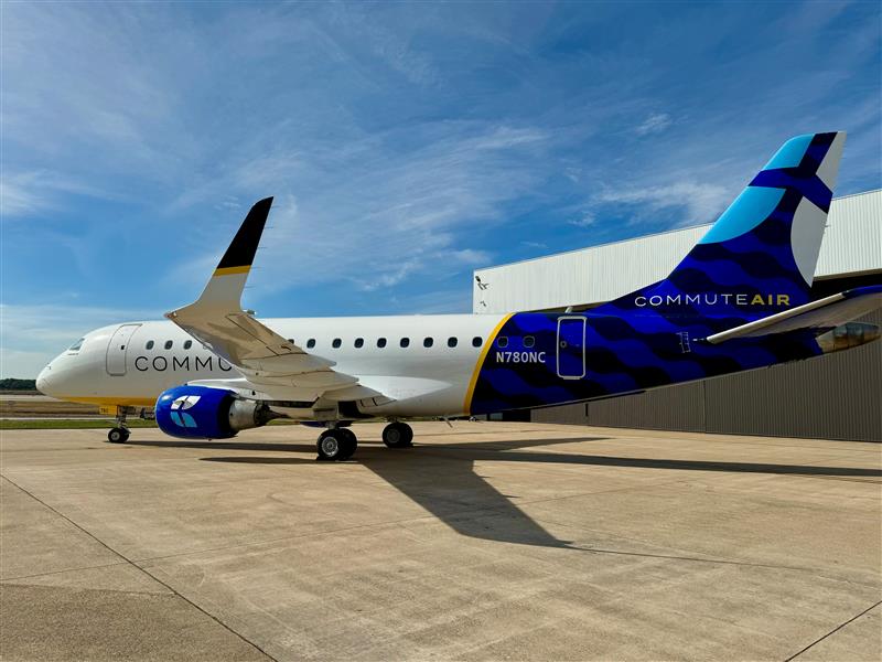 embraer's tweet photo. #NEWS | @FlyCommuteAir signs Part Exchange Plus Program contract with Embraer for inventory management and repair services. Read full news: https://t.co/53JbaPc9Z9
#EmbraerStories #HighTech #VeryHuman https://t.co/V8RgwAmdW6