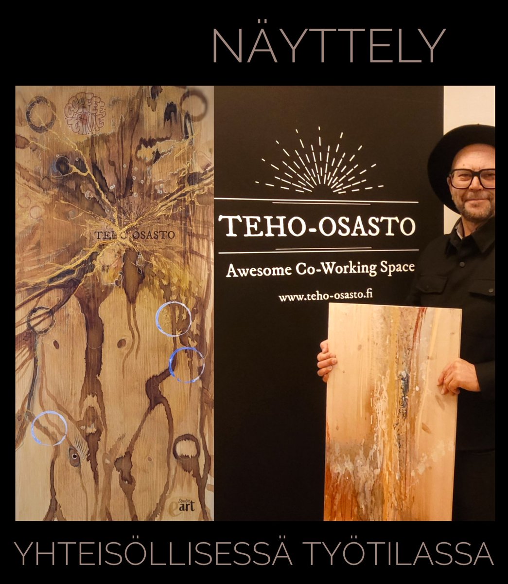 Studio_eART's tweet image. Taidenäyttelymme 🎨 on yhteisöllisessä työtilassa Teho-osastolla (Sairaalankatu 5-7 B 1) Tamperella 12.1.2025 asti. Kajsa Ekmark on paikalla: 2.12. klo 10-13,  9.12. klo 13-17, 16.12. klo 12-18 ja 7.1. klo 13-18. Sovi Kajsan kanssa tulostasi, Kajsan puhelinnumero 041 315 9862.