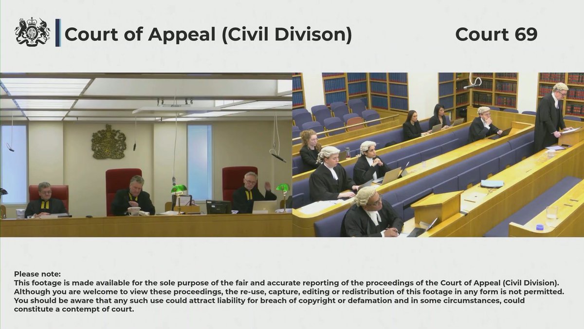 5 members of 4PB appeared in the #CourtofAppeal today in an appeal concerning Article 13(b) and mental health.

The link to the hearing can be viewed here: youtube.com/live/eeRIGIoKf….

Mark Jarman KC (<a href="/Loftybarrister/">Mark Jarman KC</a>) and Michael Edwards (<a href="/ME_Barrister/">Michael Edwards</a>) appeared on behalf of the