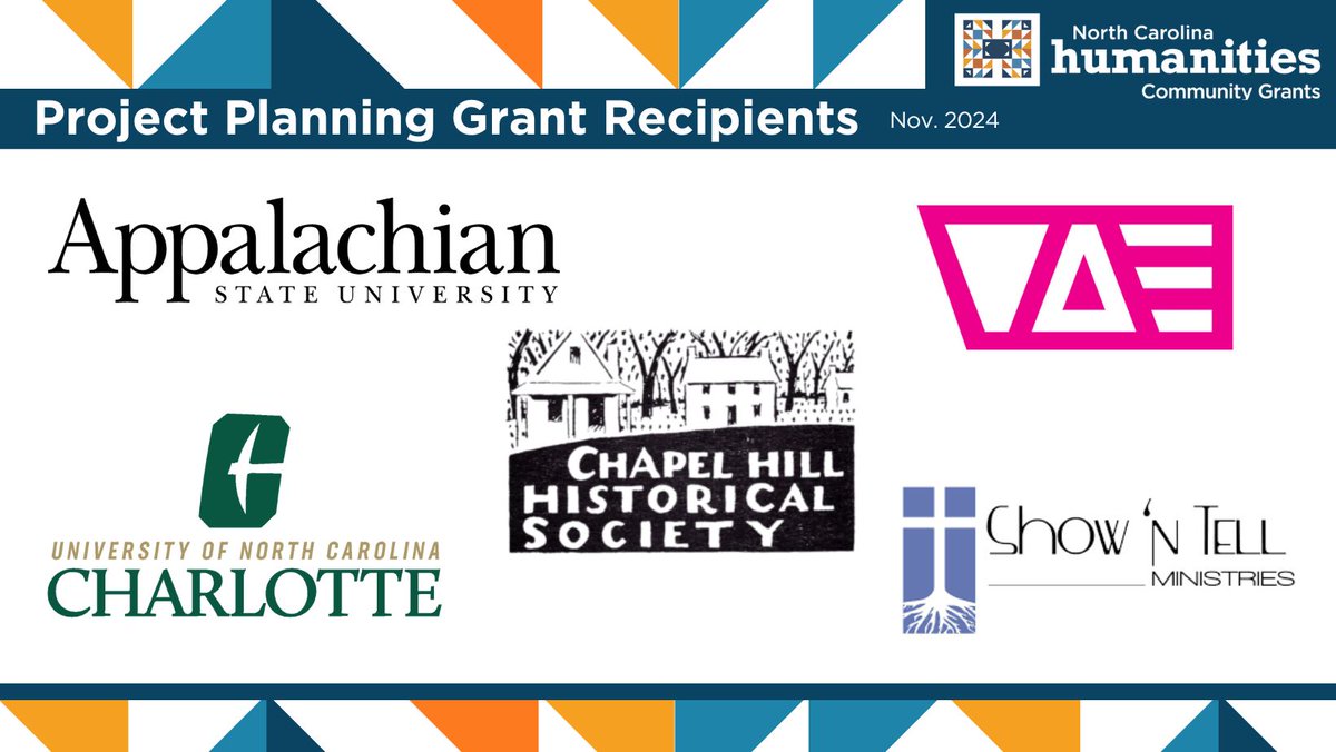 This year #NCHumanities awarded over $8,000 in Project Planning Grants to support preparations for upcoming humanities projects including research activities, planning meetings, data collection, and more. Read more at: nchumanities.org/project-planni…