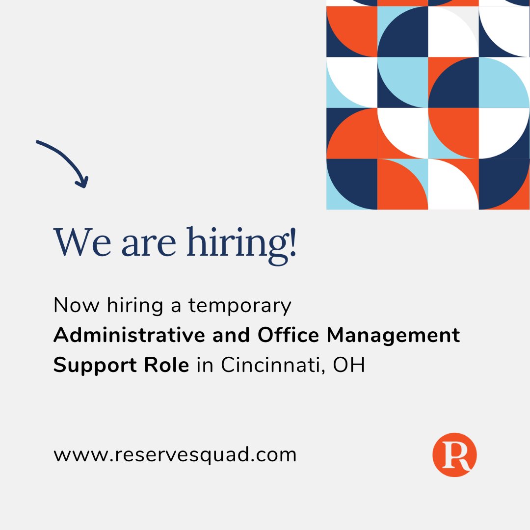 myreservesquad's tweet photo. Our client is seeking a proactive, thoughtful, and trustworthy individual to join their fast-paced, energetic team by helping with both administrative and project-based tasks. Learn more or apply here: https://t.co/M0VdYi1L7f https://t.co/kHfiCpcywH